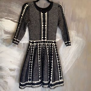 Topshop Premium Fit and Flare Sweater Dress